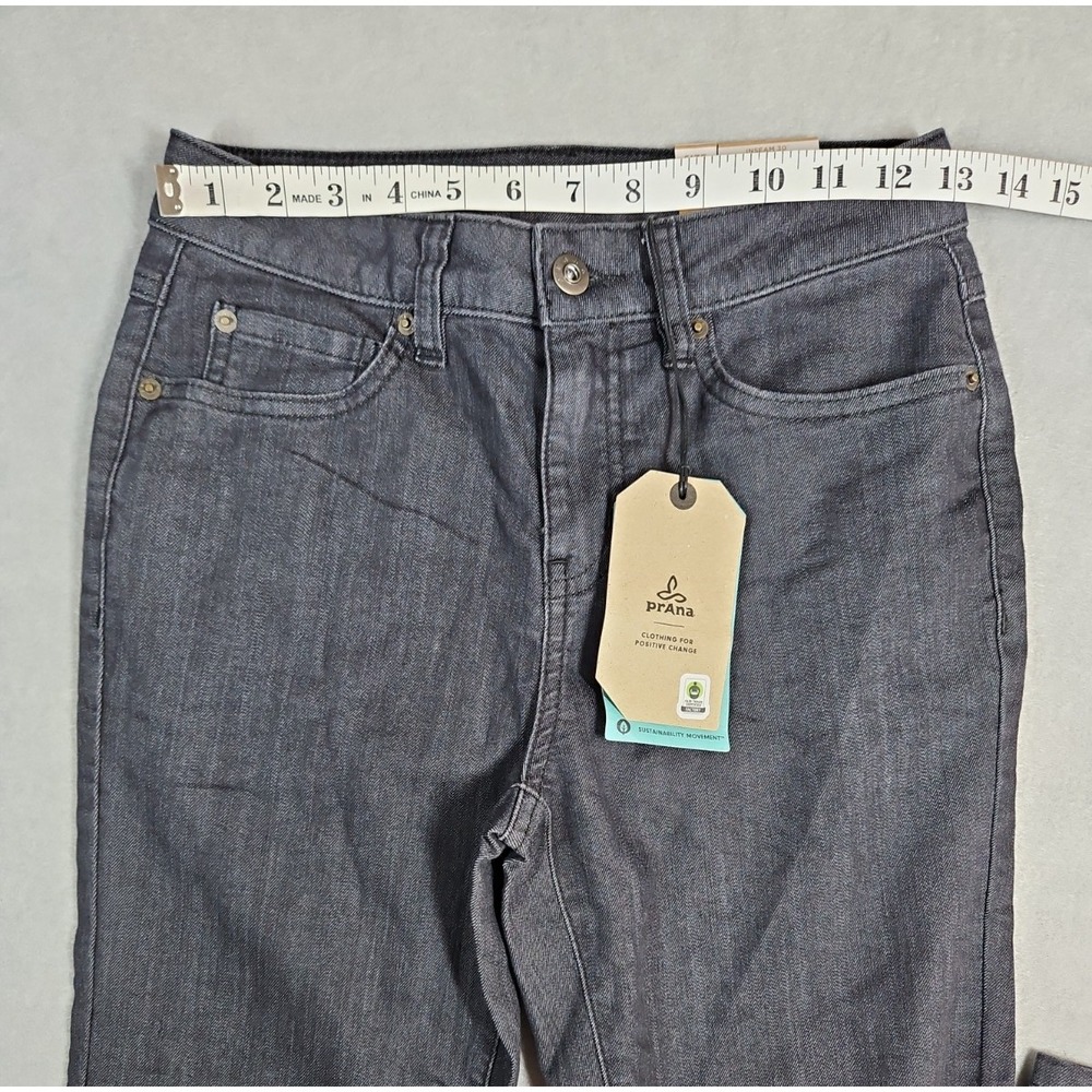 prAna Womens Gray Kayla High Rise Jeans Size 0 Short NWT - Picture 7 of 9